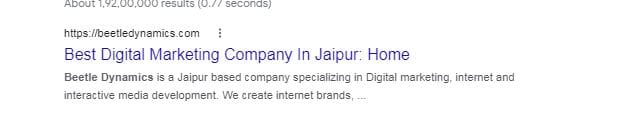 "Best Digital Marketing Company in Jaipur" is a major keyword here which play major role in appearing on web engines 